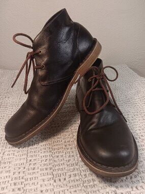 READ! UGG Australia men's 'Leighton' Leather Gum Sole Desert Chukka Boots  ~11.5